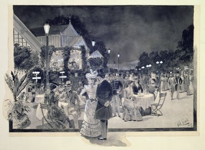 In the Public Gardens, Vienna by Moritz Ledeli